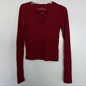 Hollister Tied Long Sleeve Top
